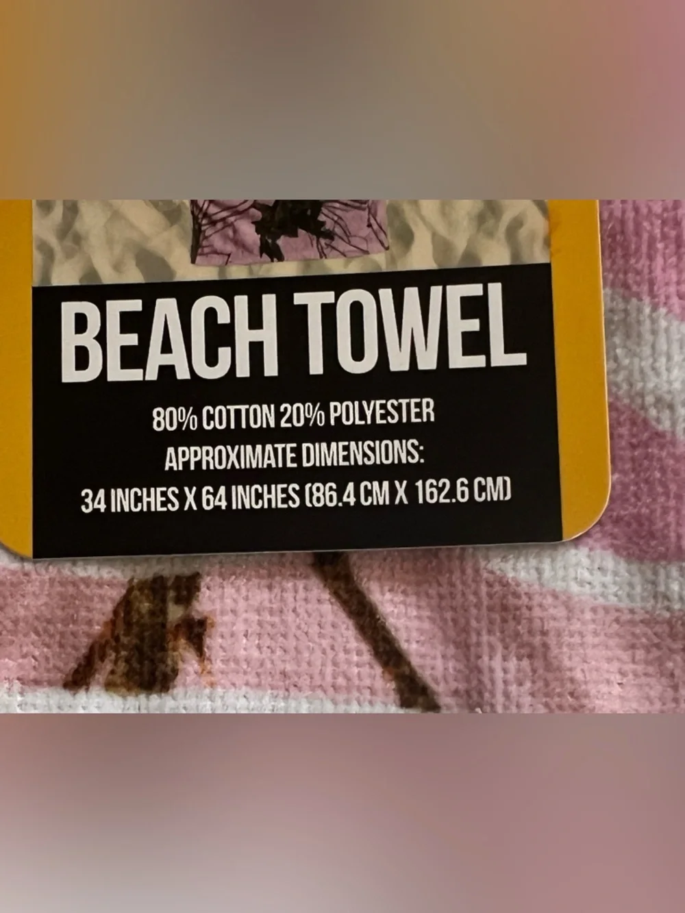 Pink Camouflage Mossy Oak Beach Towel